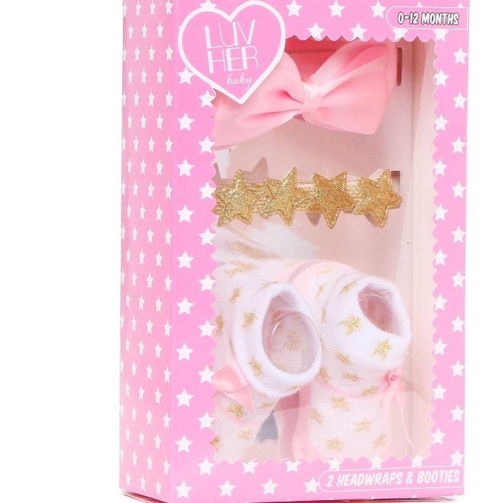 Head-wrap & Bootie Gift Set
